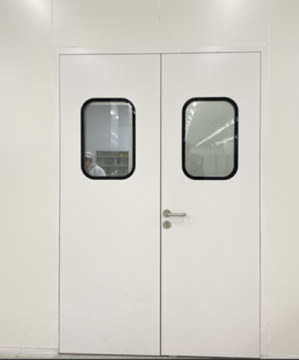 Thermal Insulation steel Clean single swing hospital door