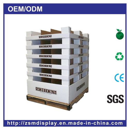 Customized Paper Pallet Display Stand, POS Pallet Display (PD052)