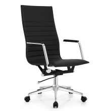 Black Leather Executive Office Chair for Managers