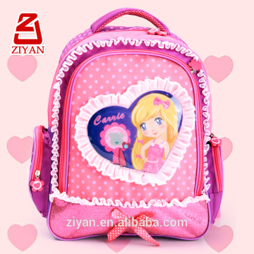 Bow style school lolita girls pink school bag