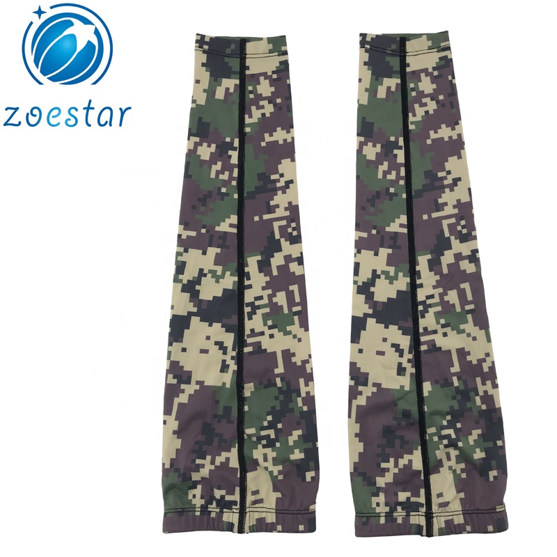Camo Uvioresistant Spandex Fabric Cycling Outdoor Sport Arm Sleeves Quick Dry Summer Cooling Sleeve