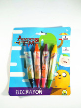6pcs double-headed color crayon