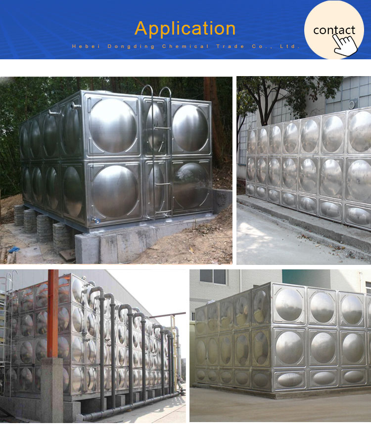 Square Type Stainless Steel Water Tank Assembled Panels/ss Water Tank 1000 Liters