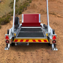 Universal Double Axle Skip Bin Trailer for Waste Disposal