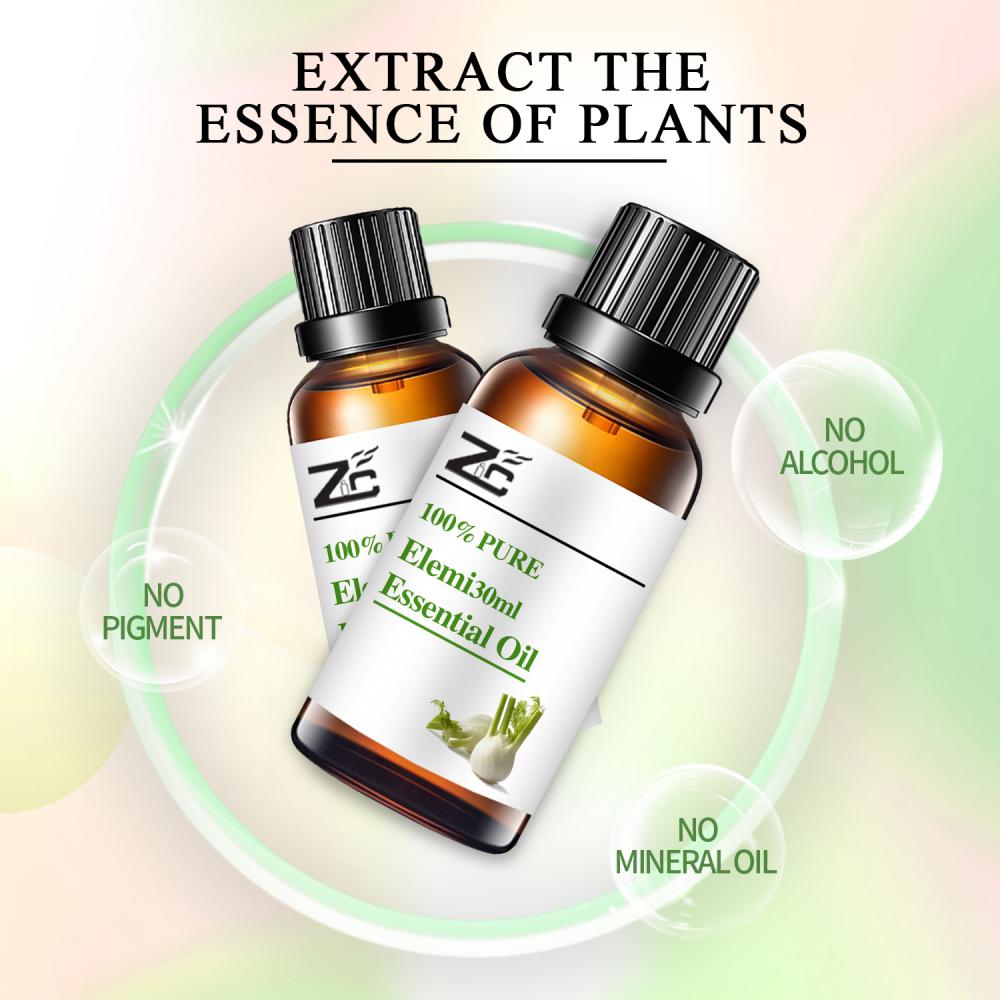 100% de goma pura Natureza Elemi Óleo Essential de Alta Pureza Oil Elemi