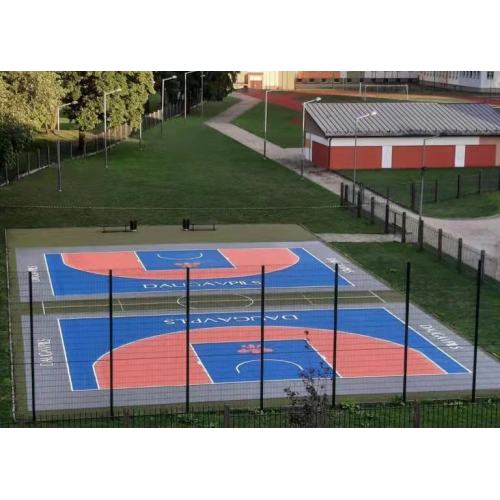 Hoher professioneller temporärer Basketball -Basketballboden im Freien