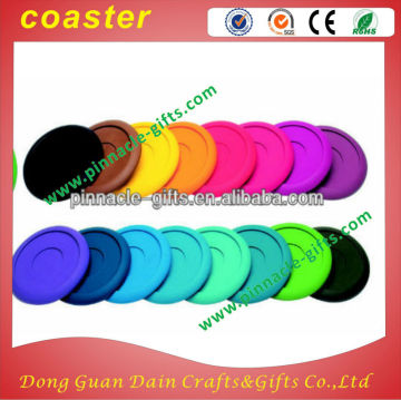 customized logo colourful rubber beer cup coaster