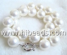 16mm bright south sea shell pearl necklace SPN0042