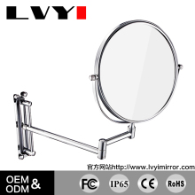 LVYI bathroom hotel wall mounted chrome cosmetic mirror