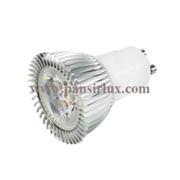 Aluminio cuerpo 3x1W LED 3w GU10 LED spot 3w LED gu10 led bombilla