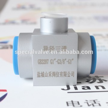 stainless steel female reducer tee union
