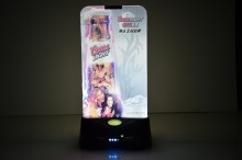 Wireless charging double sides led wine list
