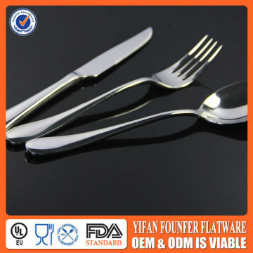 Dining table set flat handle fine dinning flatware