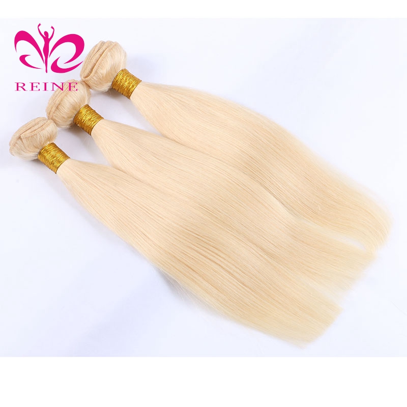 Wholesale 613 Blonde Straight Hair Weave 100% Virgin Brazilian Human Hair