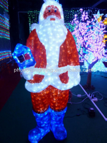 outdoor light up santa