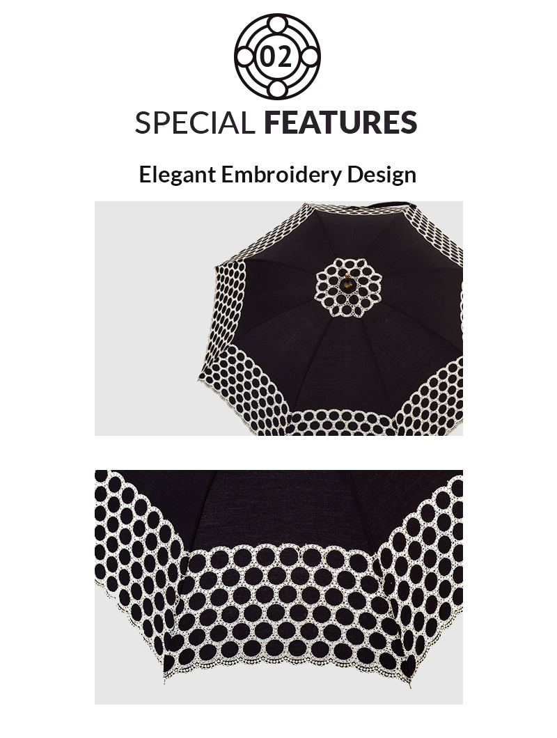 geborduurde vintage paraplu embroidered vintage umbrella