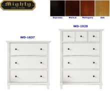 Wooden 3 Chest Drawers & 7 Chest Drawers White Dressers
