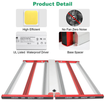 AGLEX Hydroponics System 720W LED de cultivo de cultivo