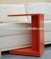 nouvelle conception bois amovible canapé table roulante table d&#39;appoint salle à manger canapé table centrale bambou table basse avec roues