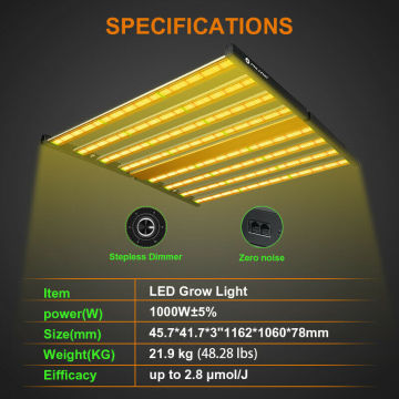 Phlizon New LED de LED comercial de 1000W de 1000W