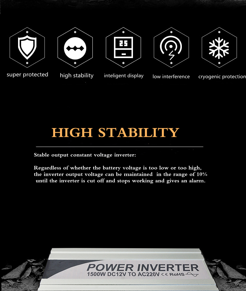 500w 1kw 2kw 3kw  inversor power inverter price  24v 110v 12v to 220v inventors off grid solar pure sine wave inverter