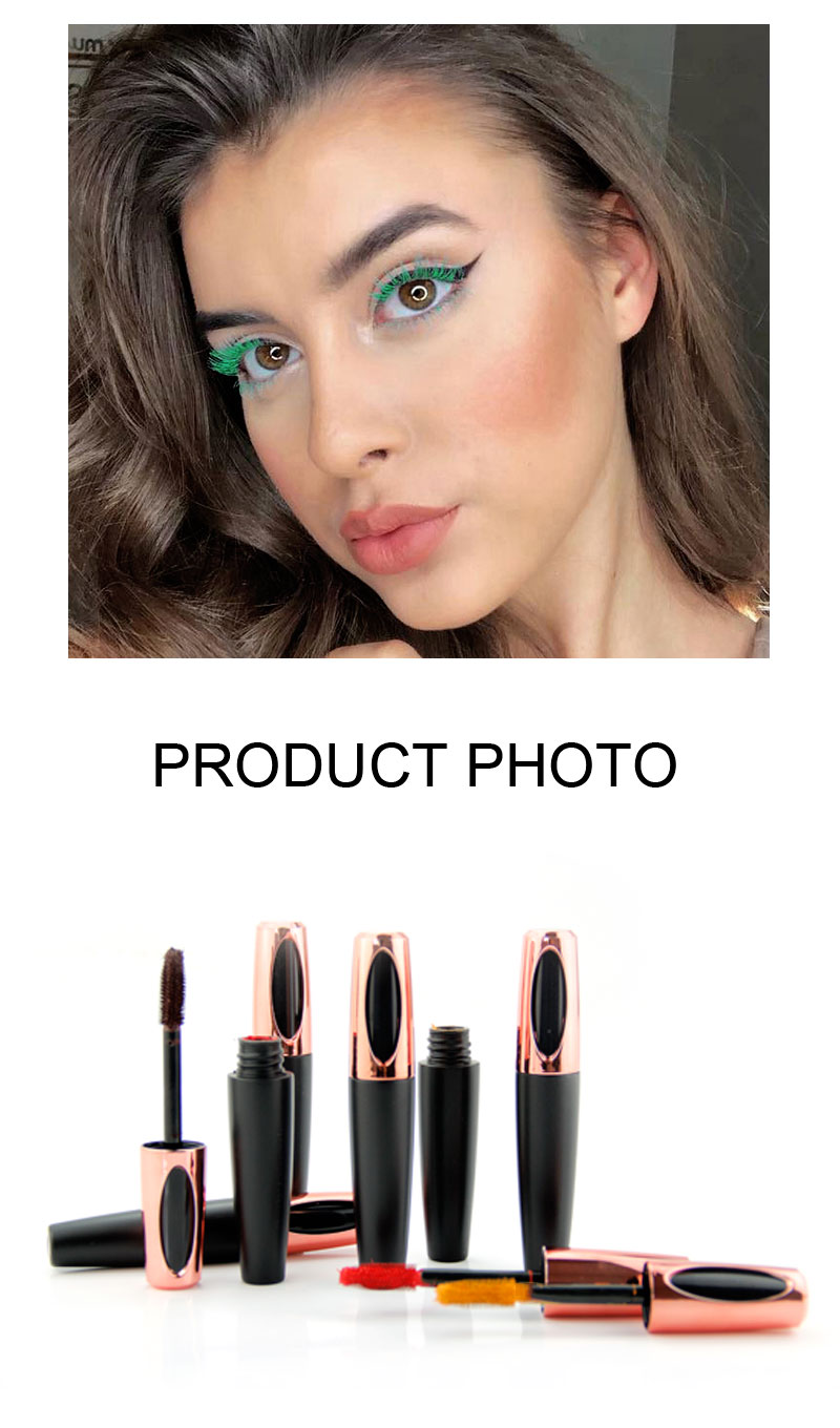 8-color mascara colorful eyelash makeup easy to brush long lasting Beautiful design mascara