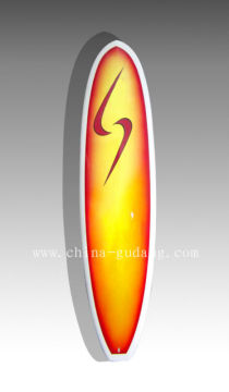 Lightning design longboard fiberglass Long surfboard