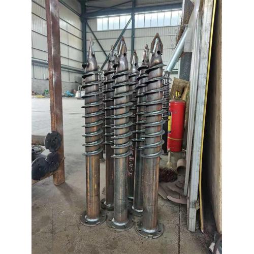 Solar Mounting Ground Screw Flange Screw Pile Foundation