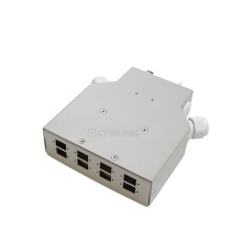 OEM Unloaded Fiber Optic Distribution Box - 6/8 Port Fiber Optic Terminal DIN Rail Box ODF Patch Panel