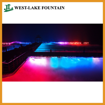 Cool Mist Fountain along with Rainbow LED Flood Lighting