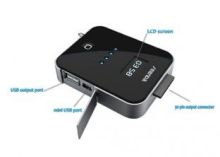 Iphone 4 Fm Transmitters Power Magic Battery Charger With 5pin Usb 5v-0.5a For Ipod Touch