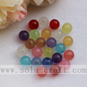 Popular Mixed Colors Acrylic Round luminous Beads