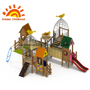 Peralatan Outdoor Playground Burung Komersial