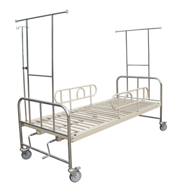 Stainless Steel Manual Medical Bed