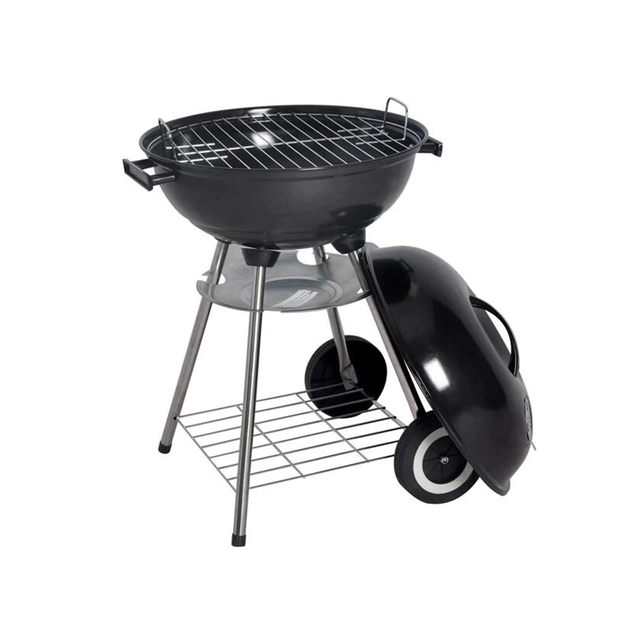 Outdoor portable charcoal BBQ grill