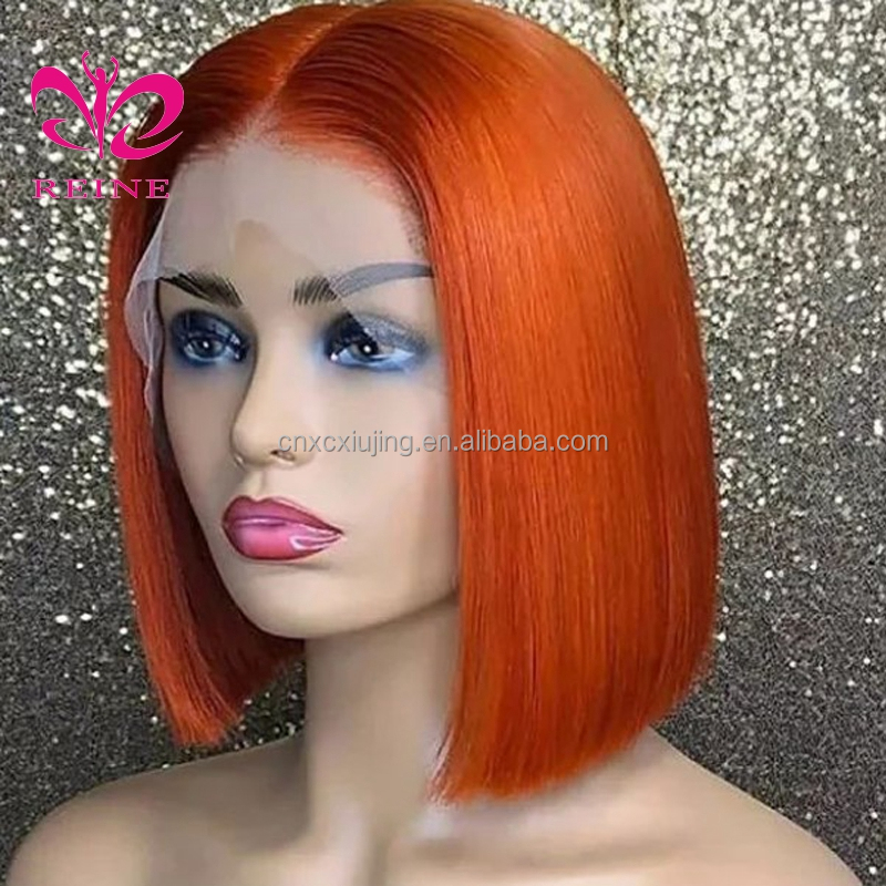 Human Hair Wigs For Women Ginger Orange Blonde 13x4 Lace Front Wig Brazilian Hair Swiss HD Lace Closure Wig