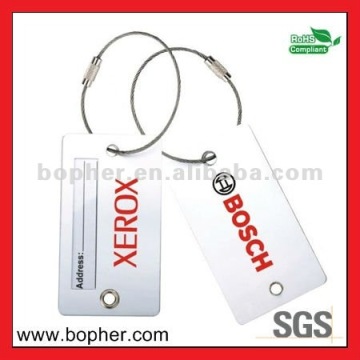 custom best qualtiy metal luggage tags