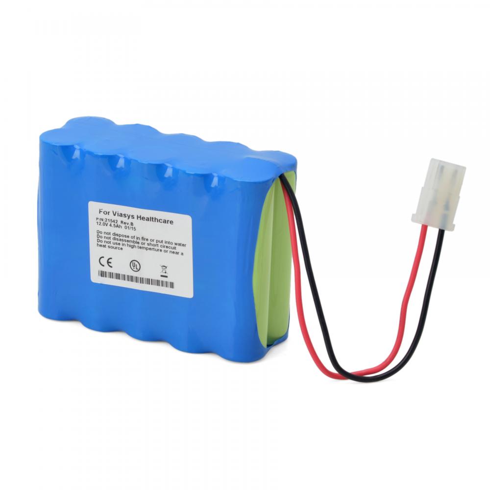 12V 4500mAh Ni-MH Batería para Viasys Healthcare 21542 B11353 B11418 16532-05 Rev B Batterías del ventilador eléctrico