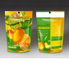 customized logo dehydrated fruit/vegetable/apple bag with zipper