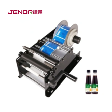 JENOR Semi Automatic Wine Bottle Sticker Labeling Machine