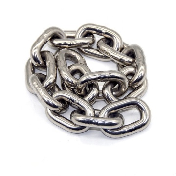 304/316 Stainless Steel Safe Welded Link Chain: Sizes 3mm to 8mm - DIN667 Standard