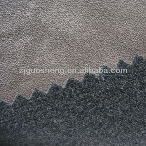 warp circle flannelette pu synthetic leather