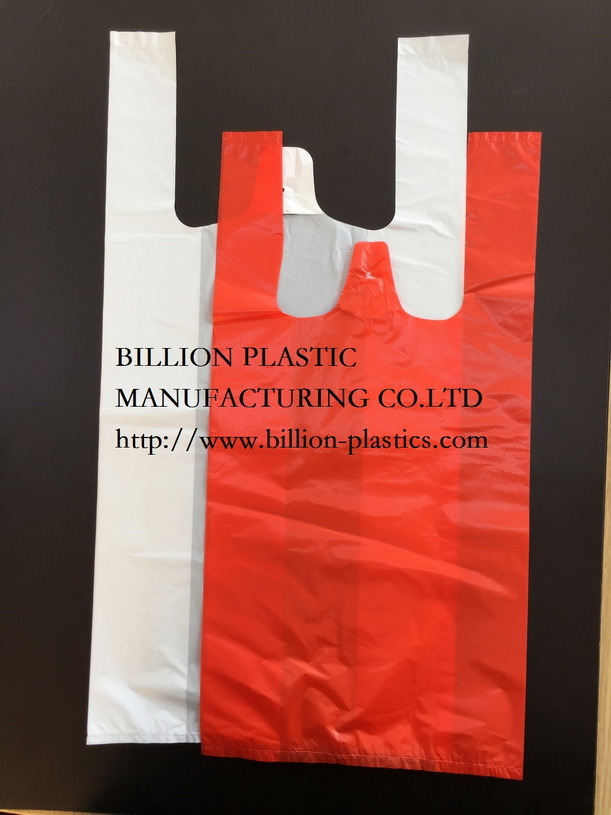 Custom Print Logo LDPE Plastic Die Cut Handle Bags