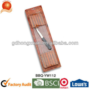 factory audit rotating BBQ skewer bbq accessories Outdoor skewer