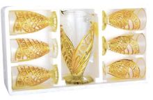 7 Pcs Party Wine Drinking Glasses Sets With 1.5l Jug 6 * 9 0z Cups