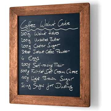 Wooden Wall Hanging Chalkboard With Solid Wood Frame