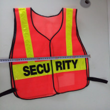 120gsm red mesh safety vest with pvc reflective tape working vests