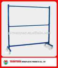 Launary roll cart/Nestable garment rail/Cloth hand trolley/Blue garment cart