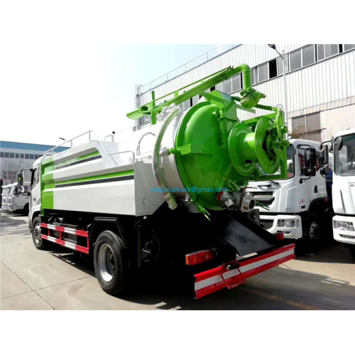 12000L sewage suction tanker truck vacuum truck