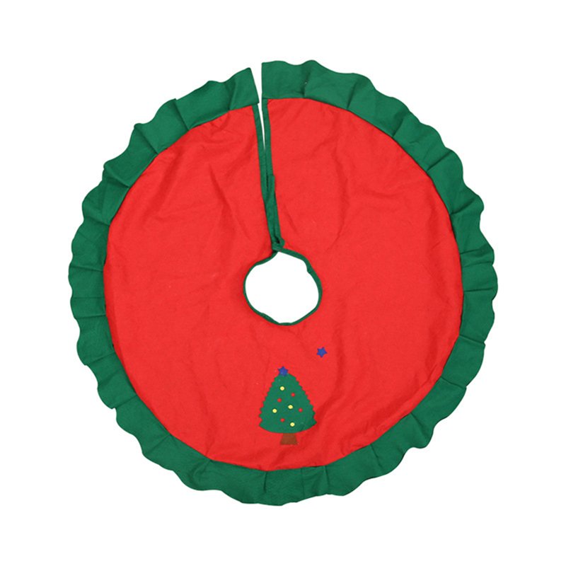 1Pc 90x90cm Christmas Tree Skirt Santa Claus Snowman Non-woven Fabric Tree Skirt New Year Decor Christmas Decorations For Home